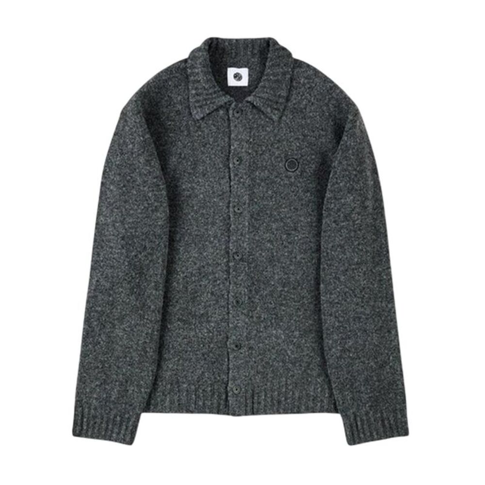 Pretty Green Mens Whittaker Collared Cardigan / Gray